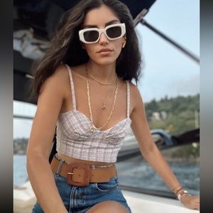 Zara✨Tweed Corset Crop Top Blogger Fav